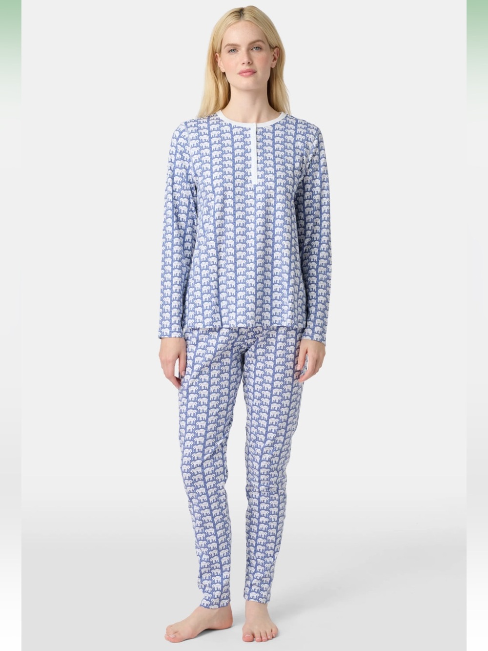 NWT Roller Rabbit Hathi Pajamas in Blue